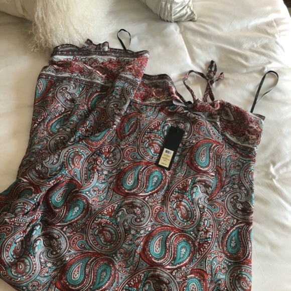 Rachel Zoe Cross Strap Silk Maxi Dress-NWT - Picture 5 of 7